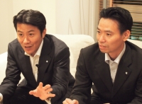 代表取締役社長　増田氏（左）と経営企画室　濱川氏（右）